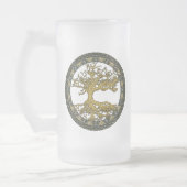 Alter Baum Mattglas Bierglas (Links)