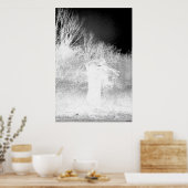 Alter Baum - negativ Poster (Küche)