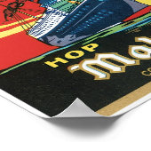 Alter Berliner Stift Hop Flavored Malzsirup Poster (Ecke)