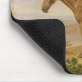 Alter Billy, ein Entwurfs-Pferd, gealtert 62 (Öl Mousepad (Ecke)