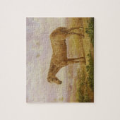 Alter Billy, ein Entwurfs-Pferd, gealtert 62 (Öl Puzzle (Vertikal)