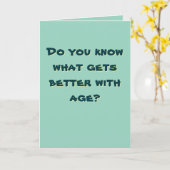 🧀 "Alter bis beinahe Perfektion" Karte (Gelbe Blume)