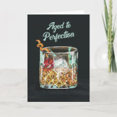 Alter bis Perfection Top Shelf Whiskey Geburtstag (Vorderseite)