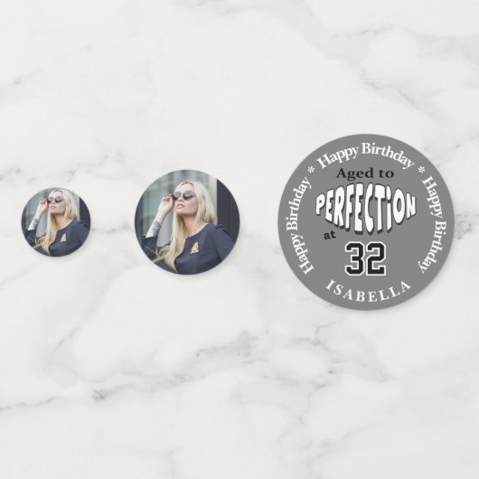 Alter bis Perfektion bei 00. Confetti - Photot Konfetti (Vorderseiten)