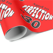 Alter bis Perfektion bei 30 | 30. Geburtstag Geschenkpapier (Rolleneckpunkt)