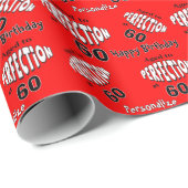 Alter bis Perfektion bei 60 | 60. Geburtstag Geschenkpapier (Rolleneckpunkt)