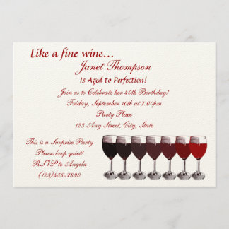 Alter bis Perfektion/ Einladung zum Geburtstag