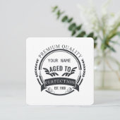 Alter bis Perfektion Feiertagskarte (Stehend Vorderseite)