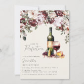 Alter bis Perfektion | Geburtstagsparty Wein Einladung (Vorderseite)
