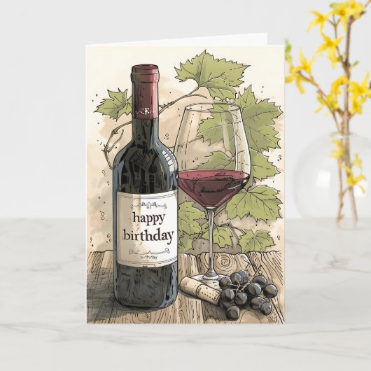 Alter bis Perfektion Karte (Gelbe Blume)