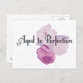 Alter bis Perfektion! Postkarte (Vorne/Hinten)