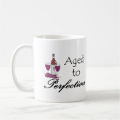 Alter bis Perfektion T - Shirt und Geschenke. Kaffeetasse (Links)