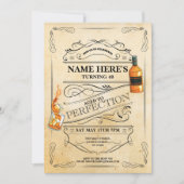 Alter bis Perfektion Whiskey jedes Alter Männer Vi Einladung (Vorderseite)