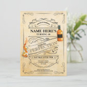 Alter bis Perfektion Whiskey jedes Alter Männer Vi Einladung (Stehend Vorderseite)