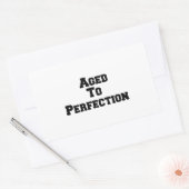 Alter bis zur Perfektion Rechteckiger Aufkleber (Umschlag)