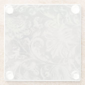 Alter Bläschen Glasuntersetzer (Rückseite)