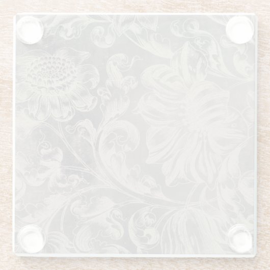 Alter Bläschen Glasuntersetzer (Rückseite)