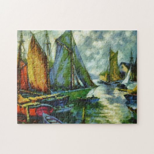 Alter Boots-Hafen Puzzle (Horizontal)