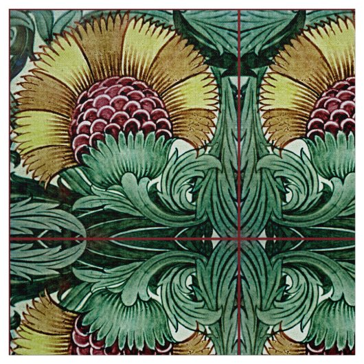 Alter botanischer viktorianischer Entwurf für Stoff (Muster)