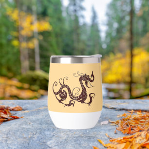 Alter brauner mystischer Drache