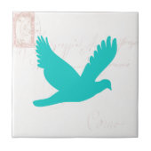 Alter Brief mit Bird-Silhouette Fliese (Vorderseite)