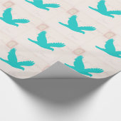 Alter Brief mit Bird-Silhouette Geschenkpapier (Ecke)