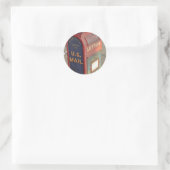 Alter Briefkasten Runder Aufkleber (Tasche)