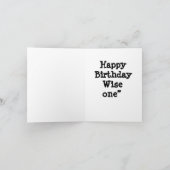 Alter bringt Weisheitskarte Karte (Innenseite)