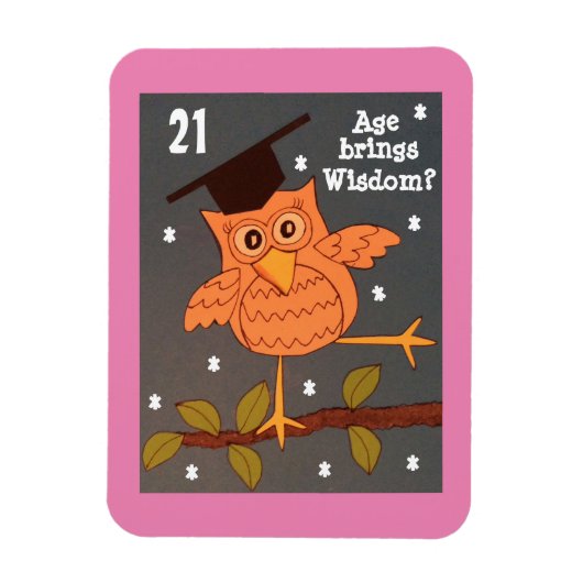 Alter bringt Weisheitskarte Magnet (Vertikal)