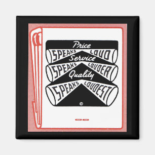 alter Buchcover Price Speaks Loud Magnet