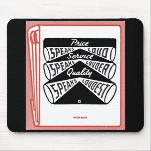 alter Buchcover Price Speaks Loud Mousepad