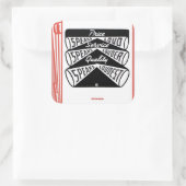 alter Buchcover Price Speaks Loud Quadratischer Aufkleber (Tasche)