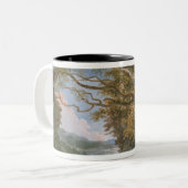 Alter Buchen-Baum Zweifarbige Tasse (Vorderseite Links)