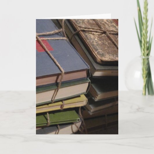 Alter Buchstapel Karte (Vorderseite)