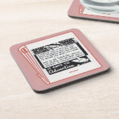 alter Buchumschlag Es zahlt sich aus für Werbung Getränkeuntersetzer (Linke Seite)