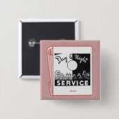 alter Buchumschlag Tag & Nacht Service Button (Vorne & Hinten)
