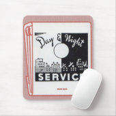 alter Buchumschlag Tag & Nacht Service Mousepad (Mit Mouse)