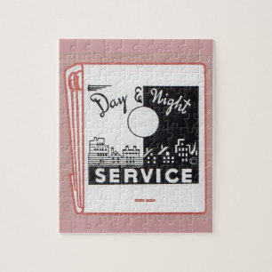 alter Buchumschlag Tag & Nacht Service Puzzle