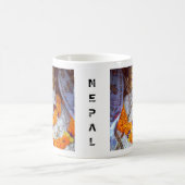 Alter Buddha, Himalaya - Nepal (Tibet) Kaffeetasse (Mittel)
