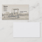 alter Bulldozer Visitenkarte (Vorne/Hinten)