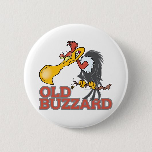 alter Bussard-Comiczeichner Button (Vorderseite)