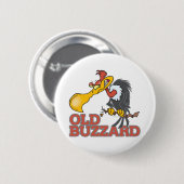 alter Bussard-Comiczeichner Button (Vorne & Hinten)