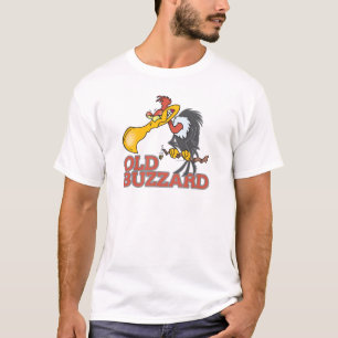 alter Bussard lustiger Cartoon-Charakter T-Shirt