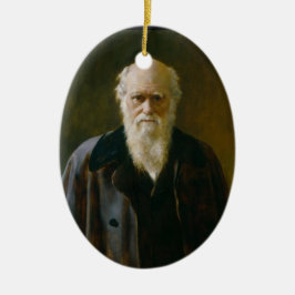 Alter Charles Darwin-Atheist eine ovale Verzierung Keramikornament