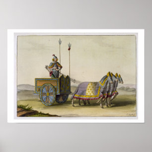 Alter chinesischer KriegChariot, von 'Le Costume Poster