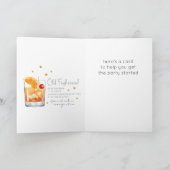 Alter Cocktail 21. Happy Birthday Card Karte (Innenseite)