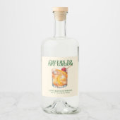 Alter Cocktail Bachelor Weekend Alkoholflaschenetikett (Vorderseite)