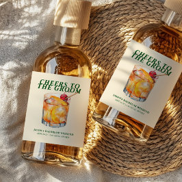 Alter Cocktail Bachelor Weekend Alkoholflaschenetikett