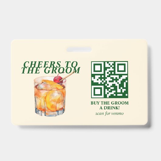 Alter Cocktail Bachelor Weekend Ausweis (Vorderseite)