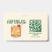 Alter Cocktail Bachelor Weekend Ausweis (Rückseite)